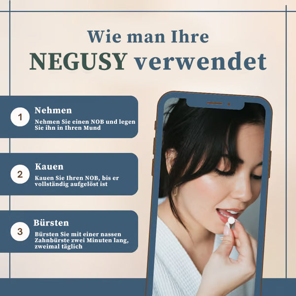 💥Heute 49% Rabatt💥NEGUSY ZAHNPASTATABLETTEN